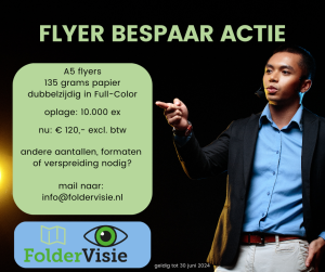 Flyer bespaar actie